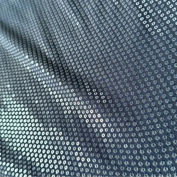 Vintage Y2K Bailey 44 Blue Sequin Mini Skirt Mermaidcore Festival Fashion Party - Picture 5 of 12